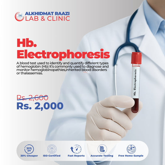Hb. الیکٹروفورسس