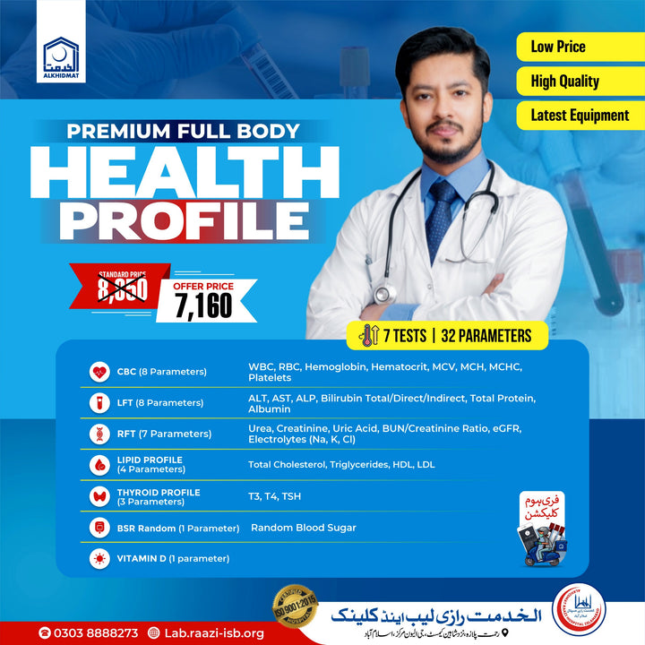 Premium Full body Health Profile (Fasting)